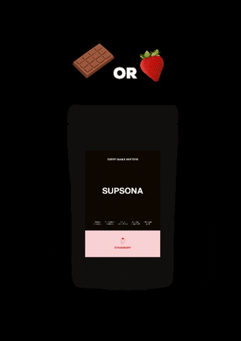Supsona chocolate shake lifestyle strawberry GIF