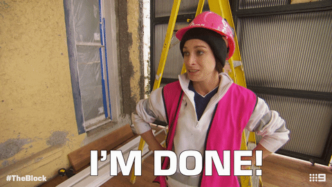 Channel 9 Finish GIF by The Block - Find & Share on GIPHY