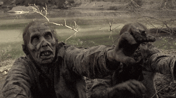 Knock Out Zombie GIF by The Walking Dead