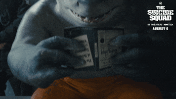 King Shark Reading GIF by The Suicide Squad