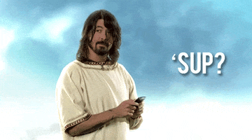 dave grohl hello GIF