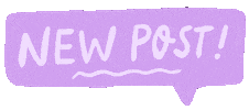 Pink New Post Sticker