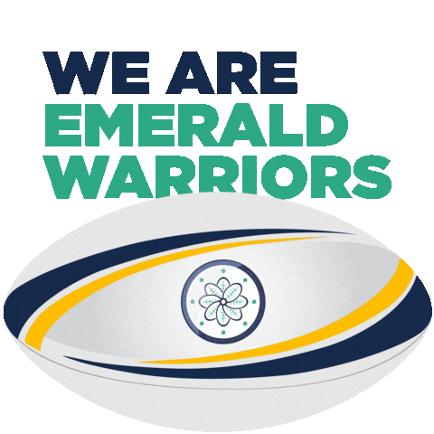 Rugby Saffron Sticker by Emerald Warriors RFC