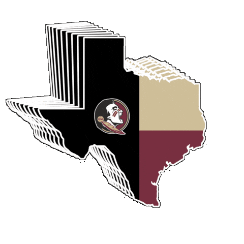 Texas Fsu Sticker by Austin Seminole Club