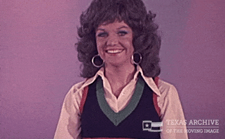 Big Hair Hello GIF by Texas Archive of the Moving Image