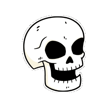 Halloween Skeleton Sticker