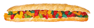 Gummy Bear Sandwich Sticker by Max bahman - MAX164