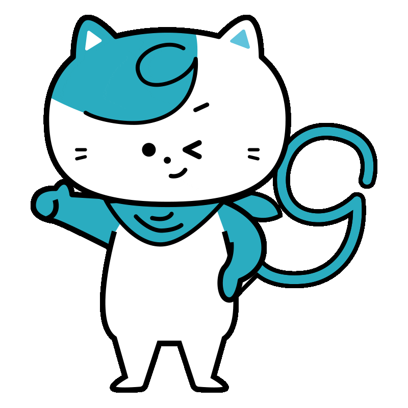 Cat Thumbs Up Sticker by graph Co.,Ltd.