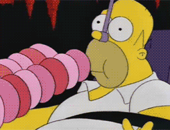 The Simpsons Donuts GIF