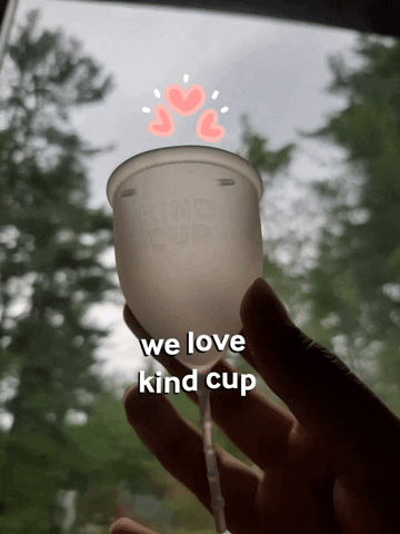 kindcup cup period menstruation menstrualcup GIF