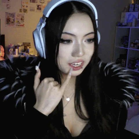 Beautiful Girl Flirting GIF