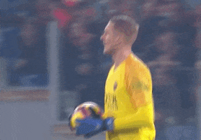 scared robin olsen GIF by AS Roma