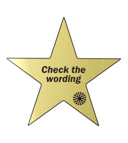 Gold Star Election Sticker by Pew Research Center