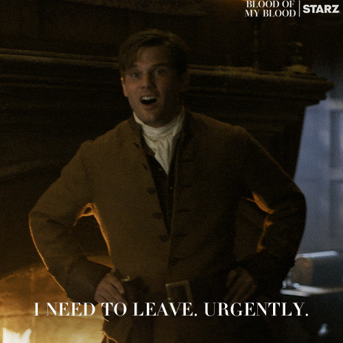Running Away Lets Go GIF by Outlander