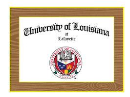 Ragin Cajuns Grad Sticker by University of Louisiana at Lafayette