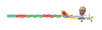 Plane 10Jaar Sticker by Maas theater en dans