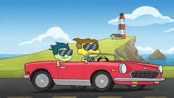 Driving Road Trip GIF by Disney Channel