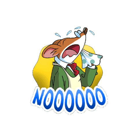 Oh No Cry Sticker by Geronimo Stilton