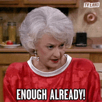 Stop It Golden Girls GIF by TV Land