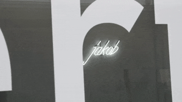 jakob_concepstore logo neon font jakob GIF