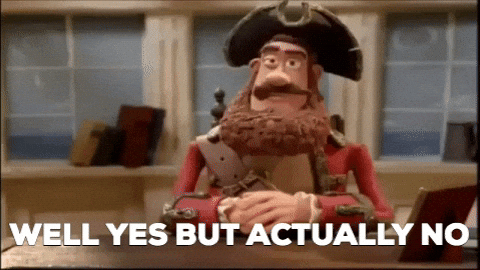 Giphy - Well Yes But Actually No GIF by walter_