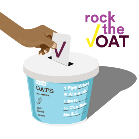 Rock Voting Sticker by RXBAR