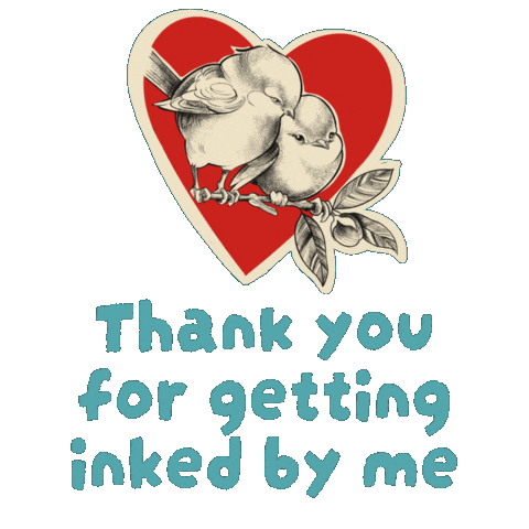 Tattoo Artist Thank You Sticker
