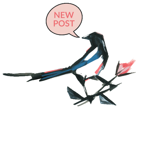 New Post Dm Me Sticker by Magpie Wedding