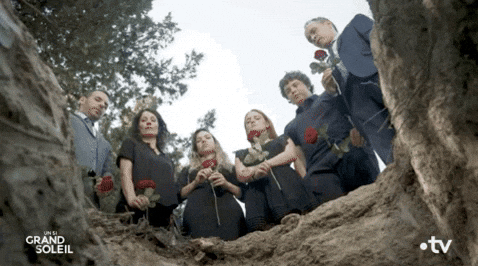 Roses Funeral GIF by Un si grand soleil - Roses Funeral GIF by Un si grand soleil