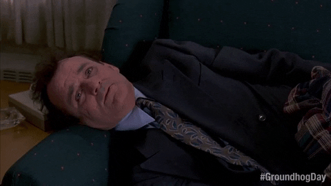 Bill Murray Sigh Gif By Groundhog Day - Find &Amp; Share On Giphy