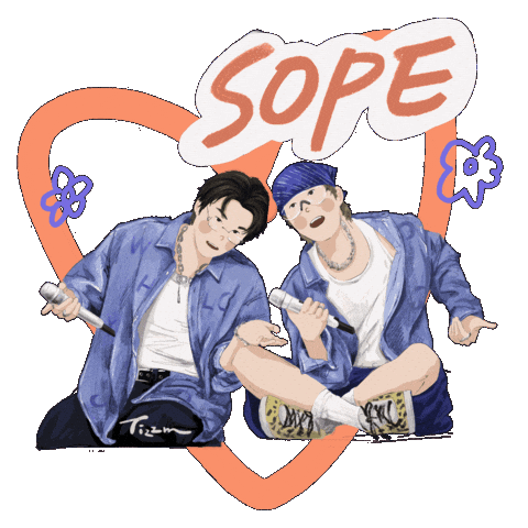 Sope Btssuga Sticker by Tizzm