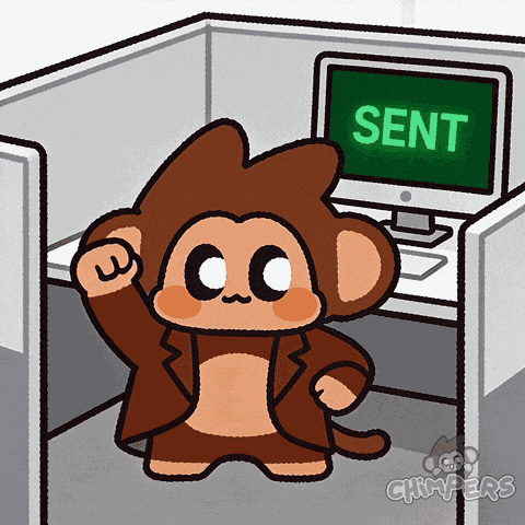 We Did It Monkey GIF by Chimpers