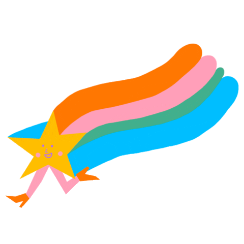 Happy Rainbow Sticker by Lorraine Nam