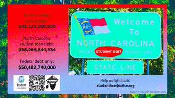 Sad North Carolina GIF by Student Loan Justice