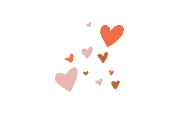 Fall Hearts Sticker