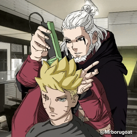 Boruto Uzumaki Barber GIF
