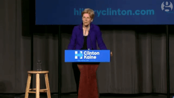 summercollider trump elizabeth warren cluck GIF