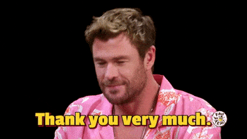 Chris Hemsworth Thank You GIF by First We Feast