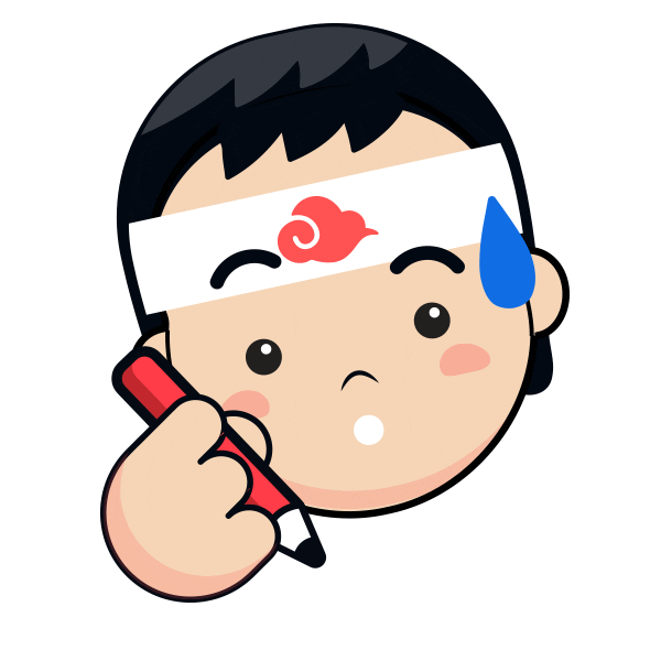 Japonés en la Nube Sticker