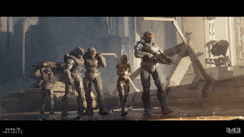 Walking Group GIF by Halo