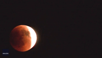 Blood Moon Crosses the Sky Over New York