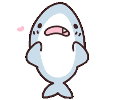 Heart Shark Sticker