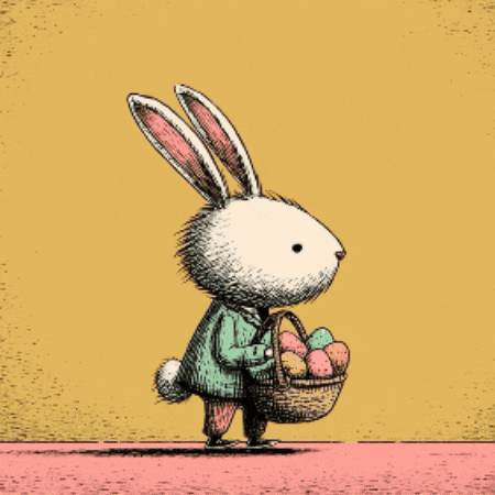 Easter Bunny GIF by Brzzy
