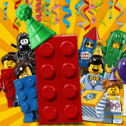 Celebrate Happy Birthday GIF by LEGO