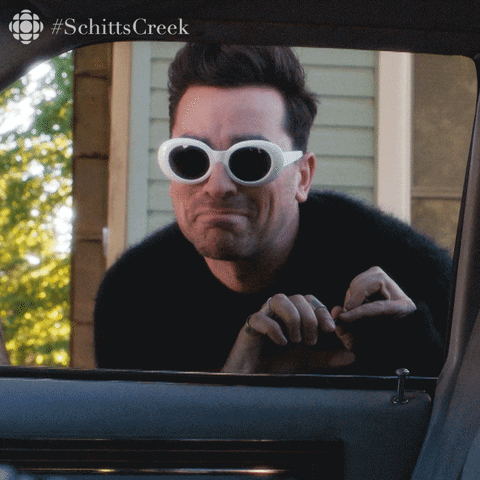 Excited Schitts Creek GIF by CBC - Find & Share on GIPHY
