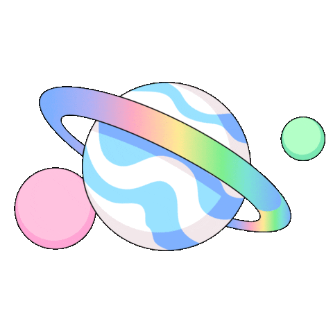 Rainbow Space Sticker by doodles