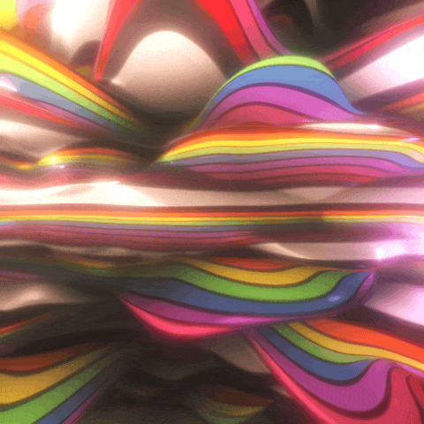 Rainbow Mesmerizing GIF by xponentialdesign