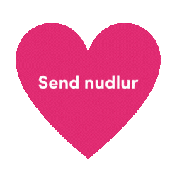 Heart Pink Sticker by Nudlavirkid