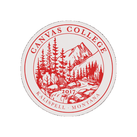 College Montana Sticker by Canvas Church