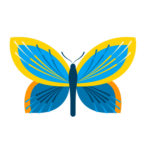 Butterfly Sticker by Reabilit